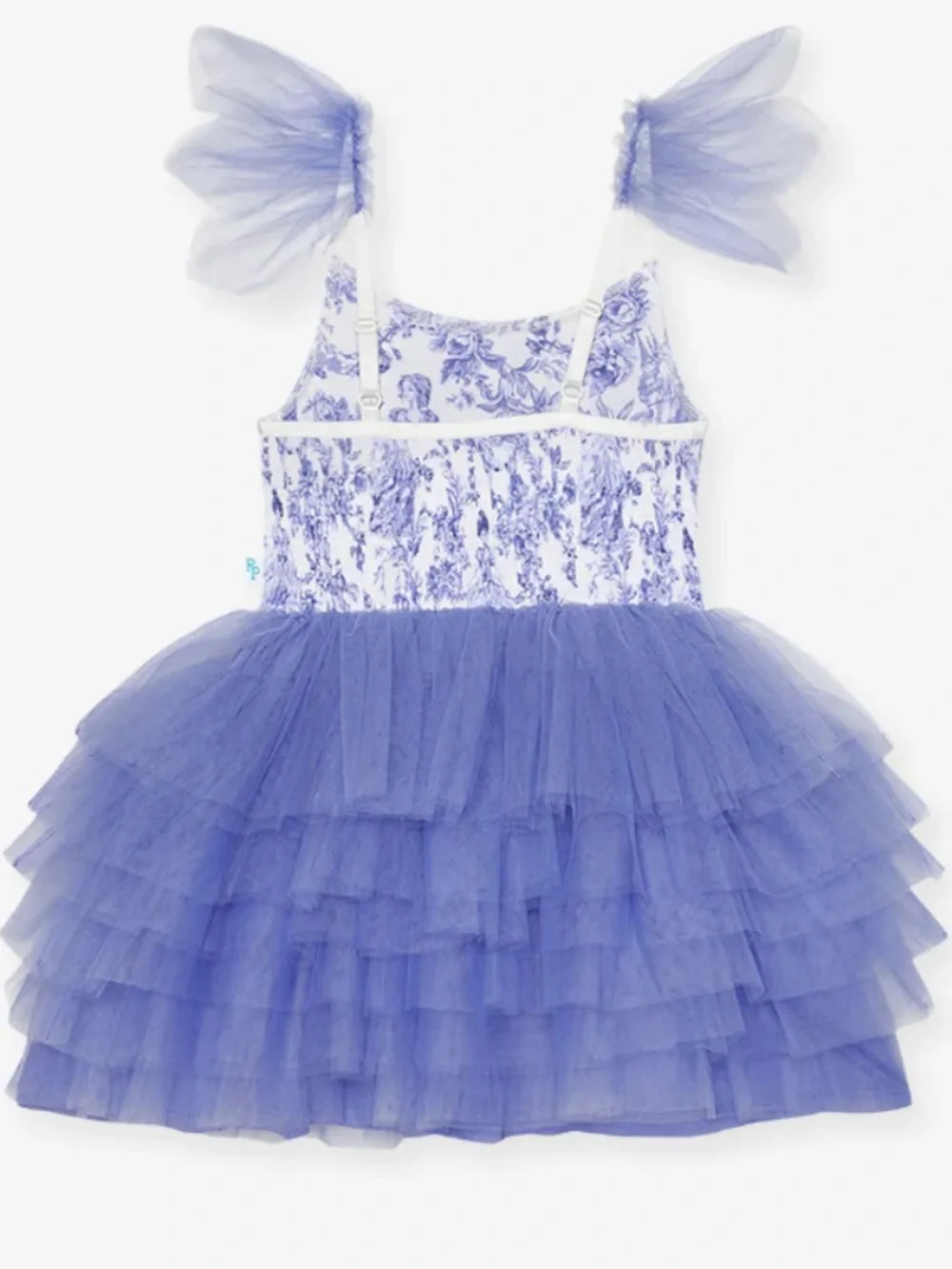 Posh Peanut Briar Ruffled Tulle Smocked Dress